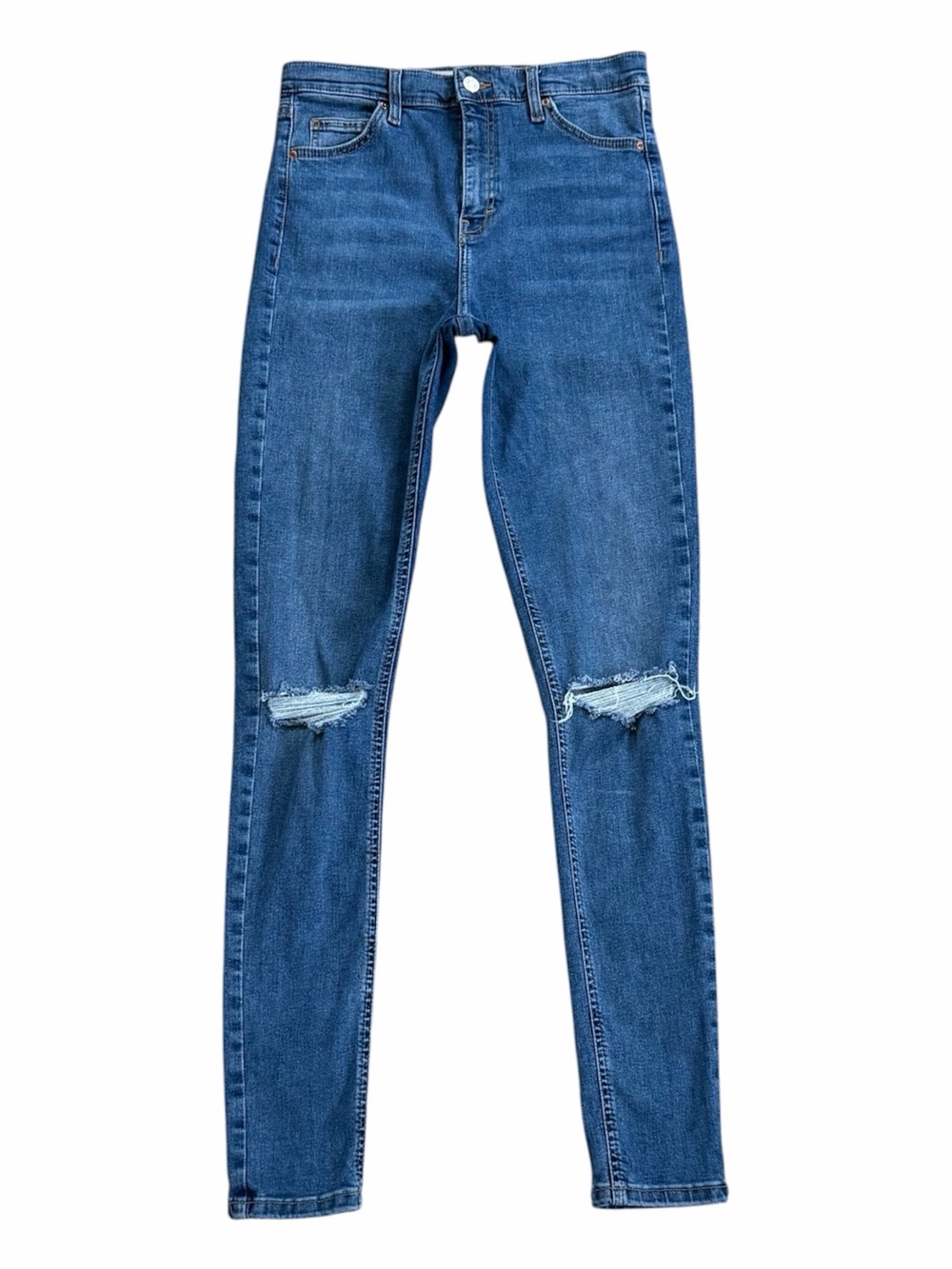 Top Shop Distressed Jamie High Rise Skinny Jeans Size 8